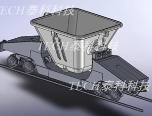 吊翻渣罐车